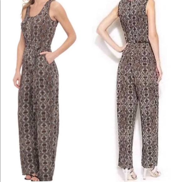 CALVIN KLEIN SNAKE PRINT JUMPSUIT - Picture 1 of 7